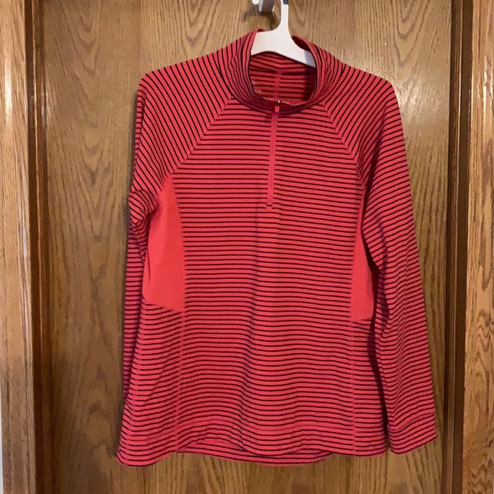 T by Talbots, size large, pink with blue stripes
